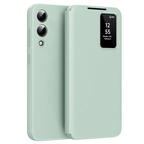 Husa de protectie Techsuit SmartView Series compatibil cu Samsung Galaxy S25 Edge, Verde
