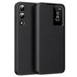 Husa de protectie Techsuit SmartView Series compatibil cu Samsung Galaxy S25 Edge, Negru