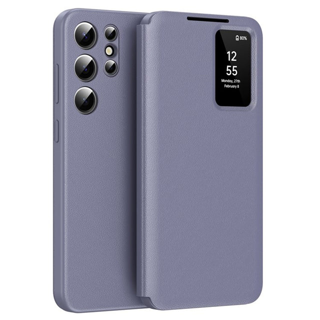 Husa de protectie Techsuit SmartView Series compatibil cu Samsung Galaxy S25 Ultra, Mov