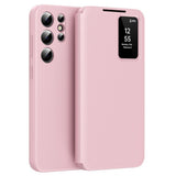 Husa de protectie Techsuit SmartView Series compatibil cu Samsung Galaxy S25 Ultra, Roz