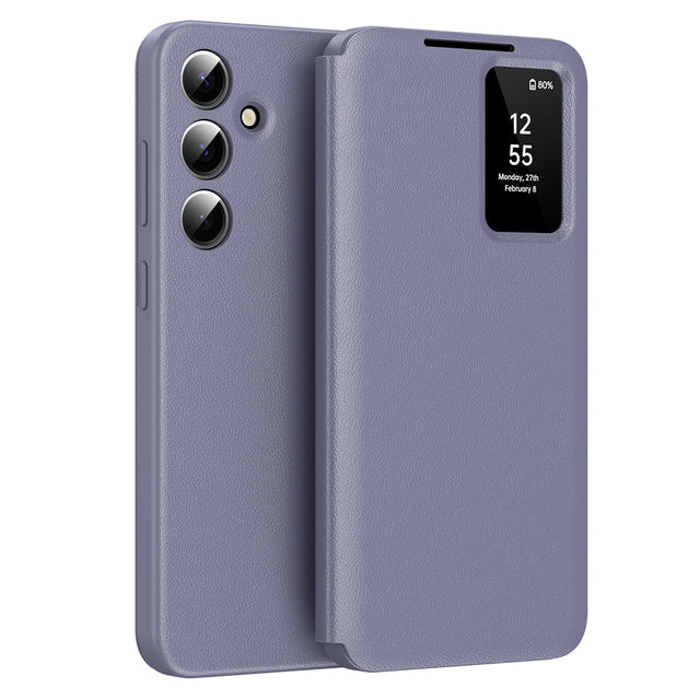 Husa de protectie Techsuit SmartView Series compatibil cu Samsung Galaxy S25, Mov