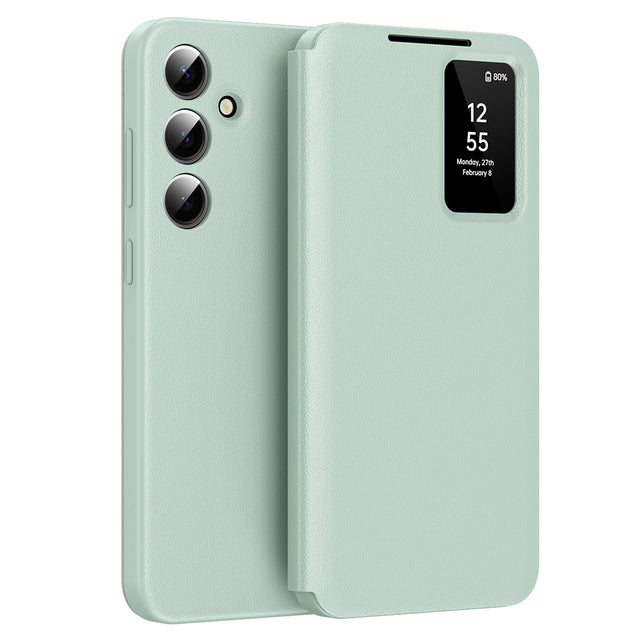 Husa de protectie Techsuit SmartView Series compatibil cu Samsung Galaxy S25, Verde
