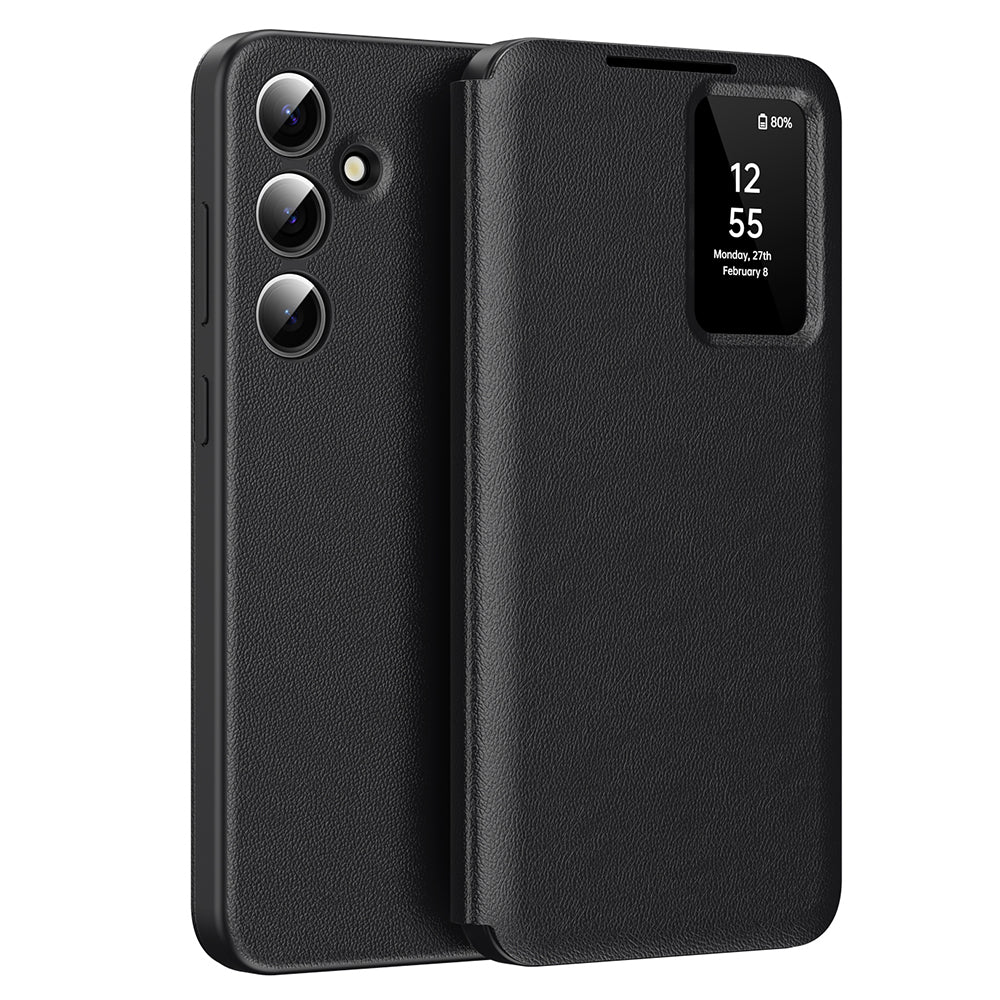 Husa de protectie Techsuit SmartView Series compatibil cu Samsung Galaxy S25, Negru
