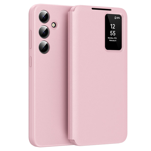 Husa de protectie Techsuit SmartView Series compatibil cu Samsung Galaxy S24 FE, Roz