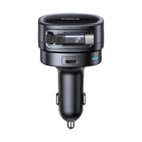Incarcator Baseus Car PrimeTrip VR1 (C00069001121-00), with Retractable Cable, 2 x Type-C, USB, 60W, Negru