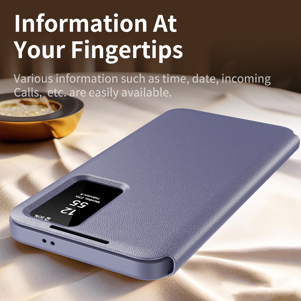 Husa de protectie Techsuit SmartView Series compatibil cu Samsung Galaxy A55 5G, Mov