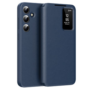 Husa de protectie Techsuit SmartView Series compatibil cu Samsung Galaxy A55 5G, Albastru