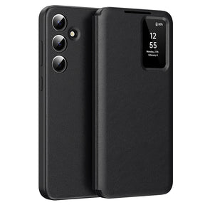 Husa de protectie Techsuit SmartView Series compatibil cu Samsung Galaxy A55 5G, Negru