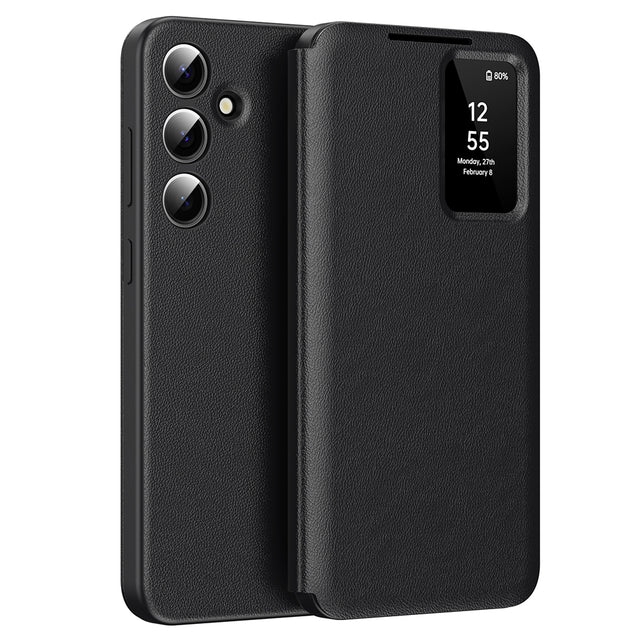 Husa de protectie Techsuit SmartView Series compatibil cu Samsung Galaxy A55 5G, Negru
