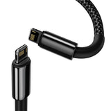 Cablu Baseus Tungsten Gold (CATLWJ-A01), Type-C to Lightning, 20W, 2m, Negru