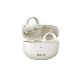 Casti Baseus Bowie MC1 (A00083501226-00), Open Ear Clip-on Design, BT V5.4, IP57 Waterproof, 600mAh, Alb