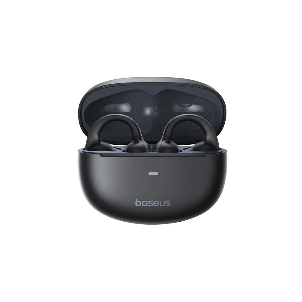 Casti Baseus Bowie MC1 (A00083501126-00), Open Ear Clip-on Design, BT V5.4, IP57 Waterproof, 600mAh, Negru