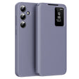 Husa de protectie Techsuit SmartView Series compatibil cu Samsung Galaxy S24, Mov