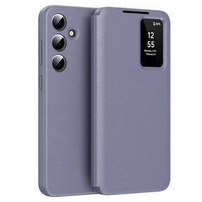 Husa de protectie Techsuit SmartView Series compatibil cu Samsung Galaxy S24, Mov