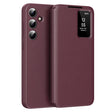 Husa de protectie Techsuit SmartView Series compatibil cu Samsung Galaxy S24, Rosu