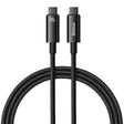 Cablu Baseus Tungsten Gold (CAWJ040101), Type-C to Type-C, Fast Charging, 240W, 2m, Negru