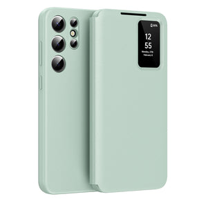 Husa de protectie Techsuit SmartView Series compatibil cu Samsung Galaxy S24 Ultra, Verde