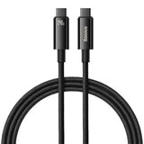 Cablu Baseus Tungsten Gold (CAWJ040001), Type-C to Type-C, Fast Charging, 240W, 1m, Negru
