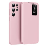 Husa de protectie Techsuit SmartView Series compatibil cu Samsung Galaxy S24 Ultra, Roz