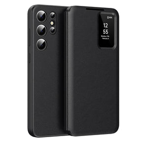 Husa de protectie Techsuit SmartView Series compatibil cu Samsung Galaxy S24 Ultra, Negru