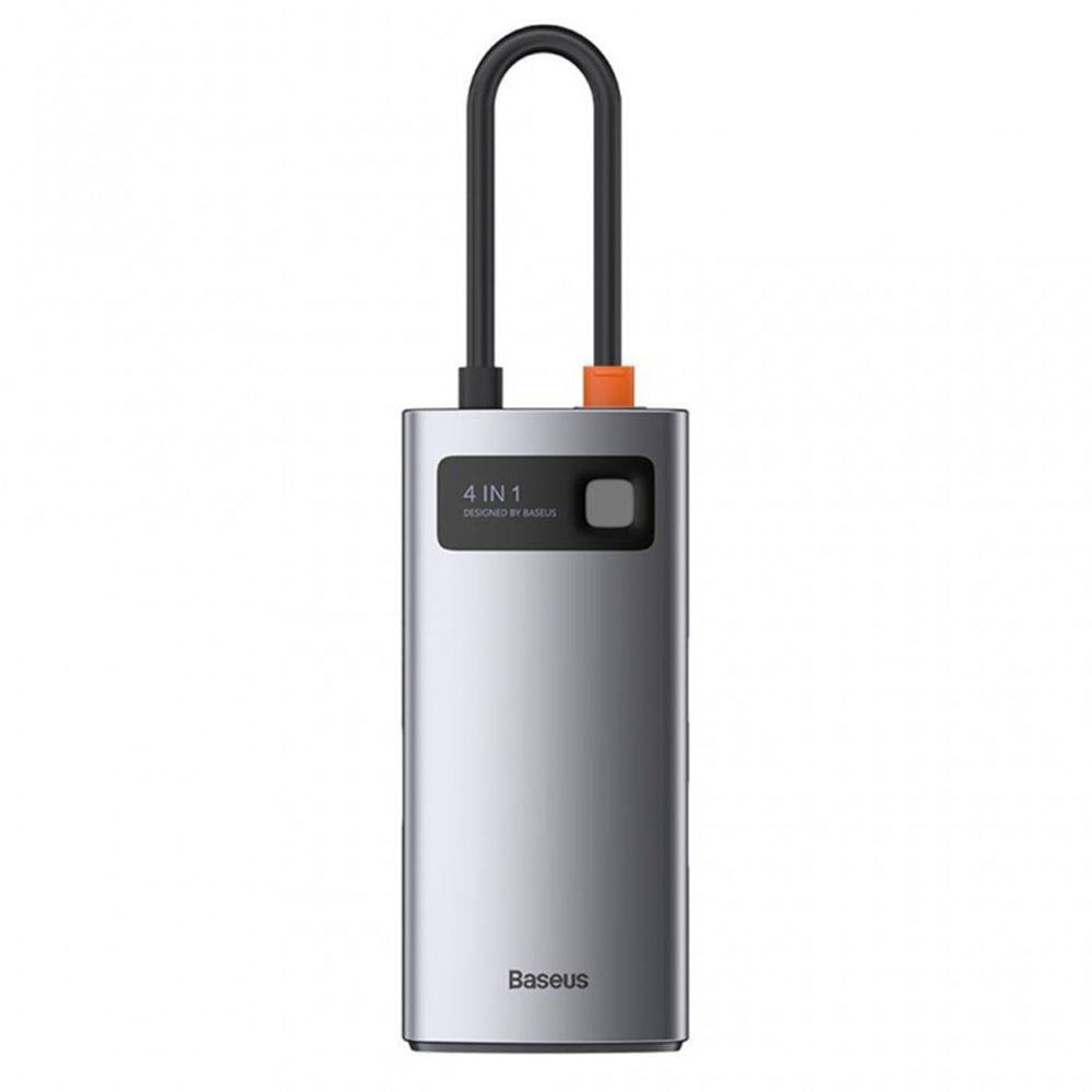Hub/Dock Baseus Docking Station Metal Glam (CAHUB-CY0G), Type-C to 2x USB, Type-C, HDMI, 4K@30 Hz, PD100W, Gri