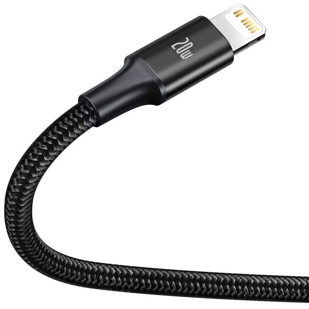 Cablu Baseus Rapid Series (CAMLT-SC01), Fast Charge, 3in1, USB-C to Lightning, Micro-USB, USB-C, 20W, 1.5m, Negru