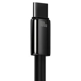 Cablu Baseus Tungsten Gold (CAWJ000001), USB to Type-C, Super Fast Charge, 100W, 480Mbps, 1m, Negru