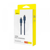 Cablu Baseus Tungsten Gold (P10319800321-03), Type-C to Type-C, Super Fast Charge, 100W, 480Mbps, 1m, Bleumarin
