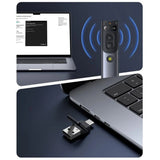 Gadget Baseus Orange Dot Wireless Presenter (B00231700811-00), AI Voice Recognition, Dual-Mode Connection, Gri