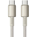 Cablu Baseus Tungsten Gold (P10319800G21-00), Type-C to Type-C, Super Fast Charge, 100W, 480Mbps, 1m, Auriu