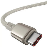 Cablu Baseus Tungsten Gold (P10319800G21-00), Type-C to Type-C, Super Fast Charge, 100W, 480Mbps, 1m, Auriu