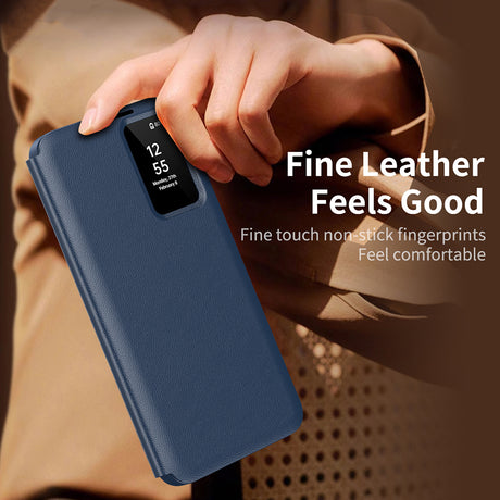 Husa de protectie Techsuit SmartView Series compatibil cu Samsung Galaxy S23 FE, Albastru