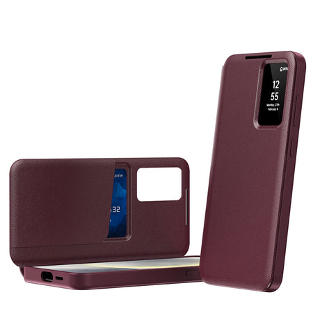Husa de protectie Techsuit SmartView Series compatibil cu Samsung Galaxy S23 FE, Rosu
