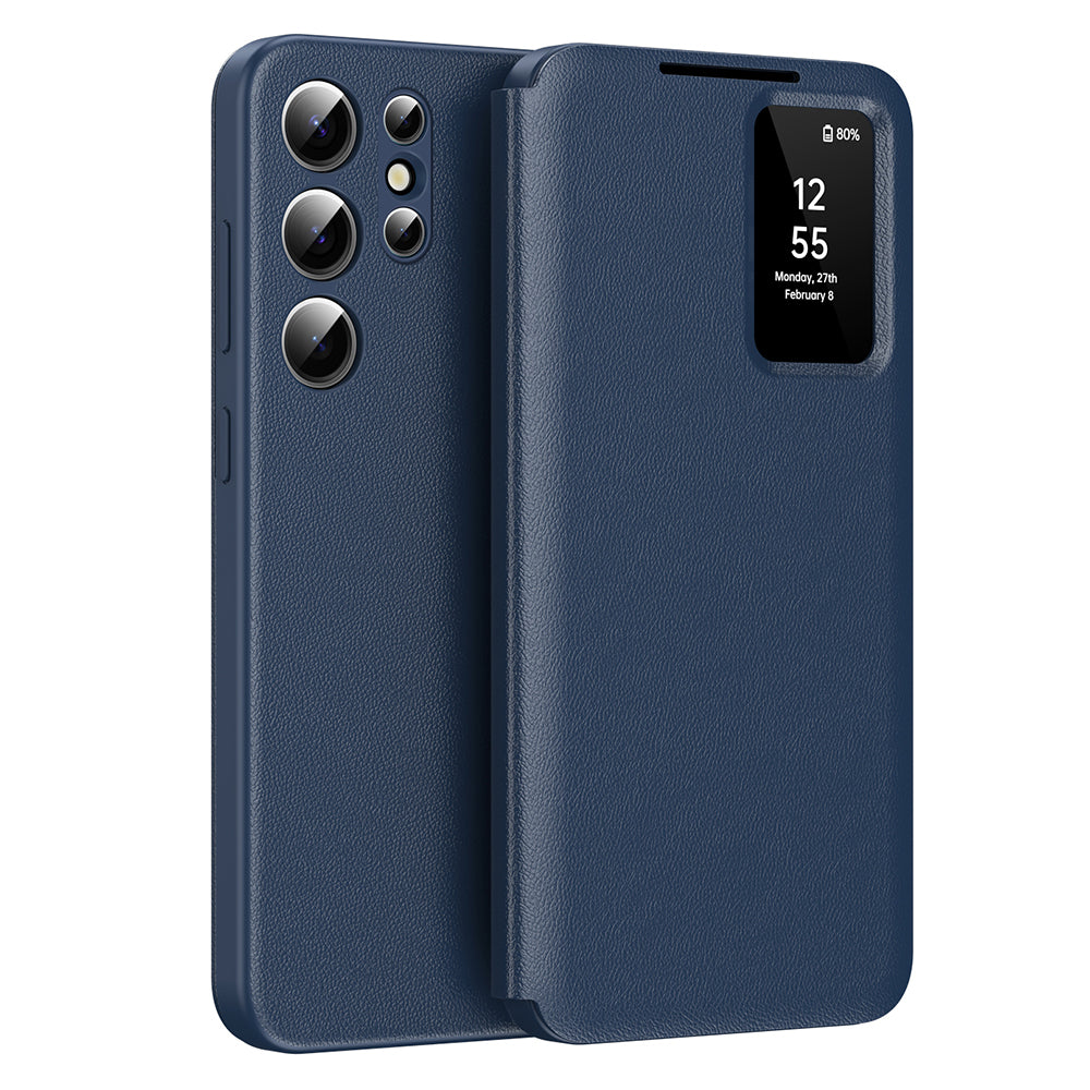 Husa de protectie Techsuit SmartView Series compatibil cu Samsung Galaxy S23 Ultra, Albastru