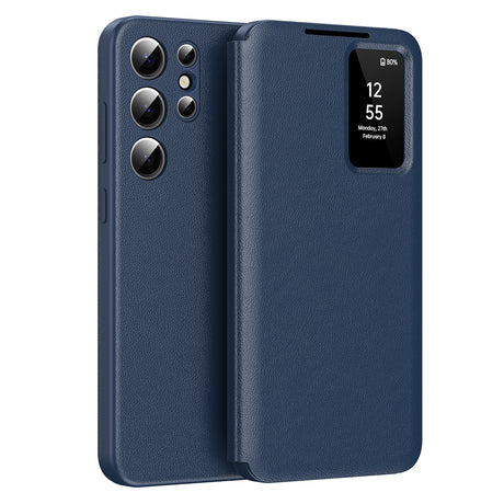 Husa de protectie Techsuit SmartView Series compatibil cu Samsung Galaxy S23 Ultra, Albastru