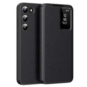 Husa de protectie Techsuit SmartView Series compatibil cu Samsung Galaxy S23, Negru