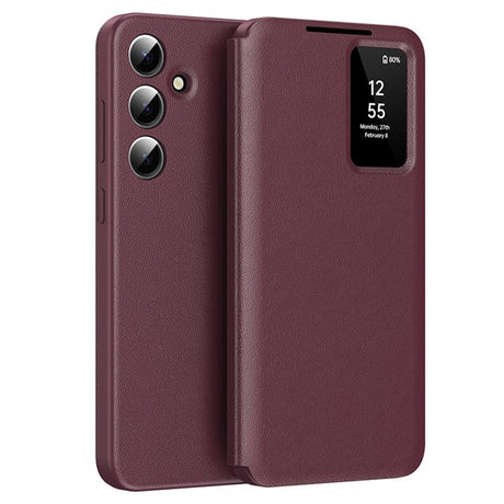 Husa de protectie Techsuit SmartView Series compatibil cu Samsung Galaxy S23 FE, Rosu