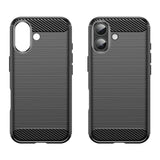 Husa de protectie Techsuit Carbon Silicone compatibil cu iPhone 17, Negru