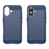Husa de protectie Techsuit Carbon Silicone compatibil cu iPhone 17, Albastru