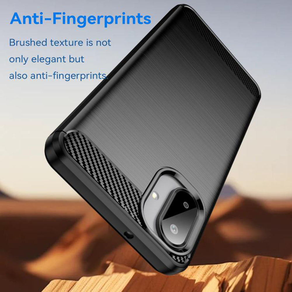 Husa de protectie Techsuit Carbon Silicone compatibil cu Samsung Galaxy A07 4G, Negru