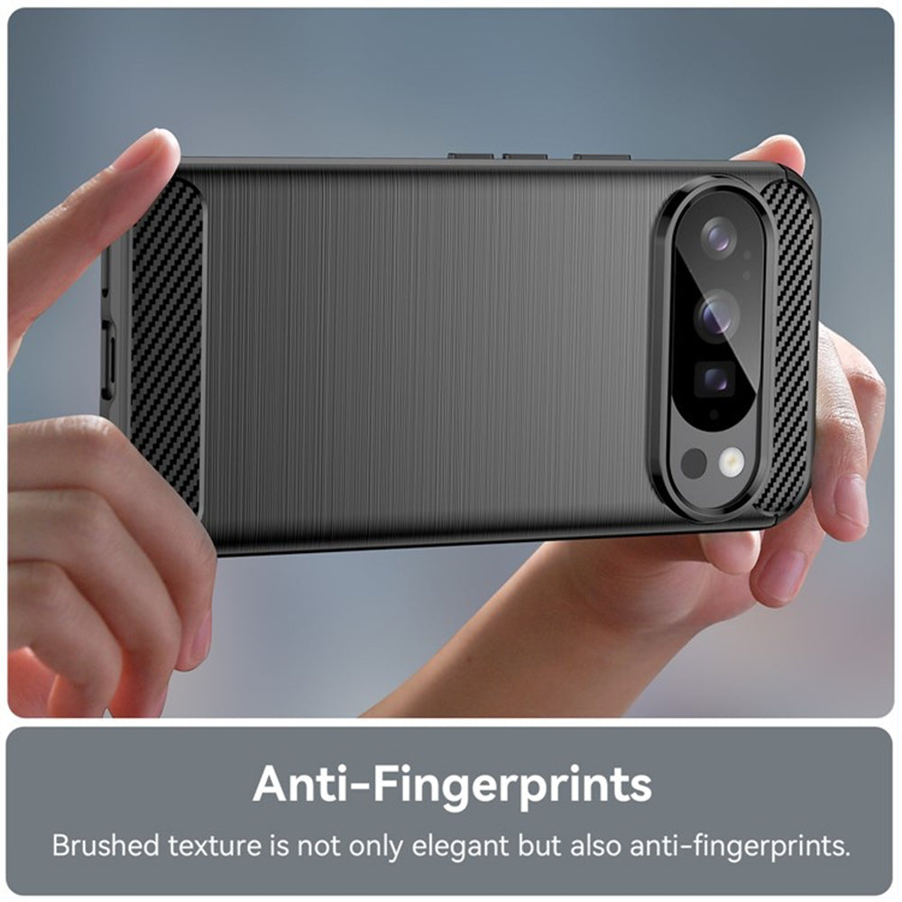 Husa de protectie Techsuit Carbon Silicone compatibil cu Google Pixel 10 / 10 Pro, Negru