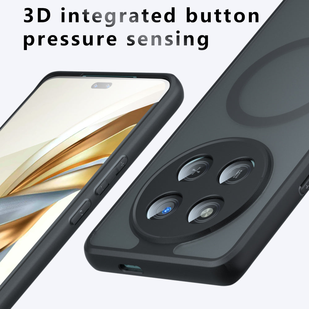Husa de protectie Techsuit PureFrost MagSafe compatibil cu Honor 400 Pro, Negru Mat