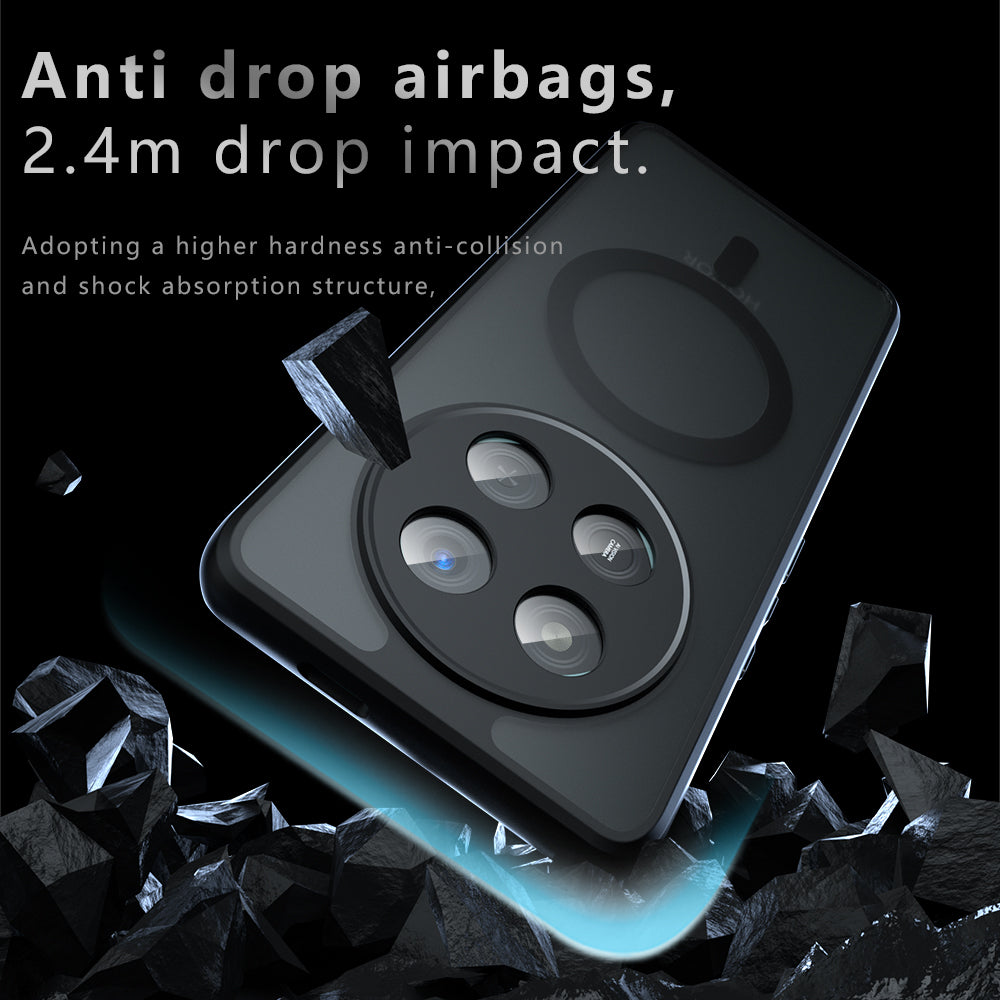 Husa de protectie Techsuit PureFrost MagSafe compatibil cu Honor 400 Lite, Negru Mat