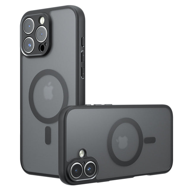 Husa de protectie Techsuit PureFrost MagSafe compatibil cu iPhone 16 Pro Max, Negru Mat