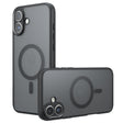 Husa de protectie Techsuit PureFrost MagSafe compatibil cu iPhone 16, Negru Mat