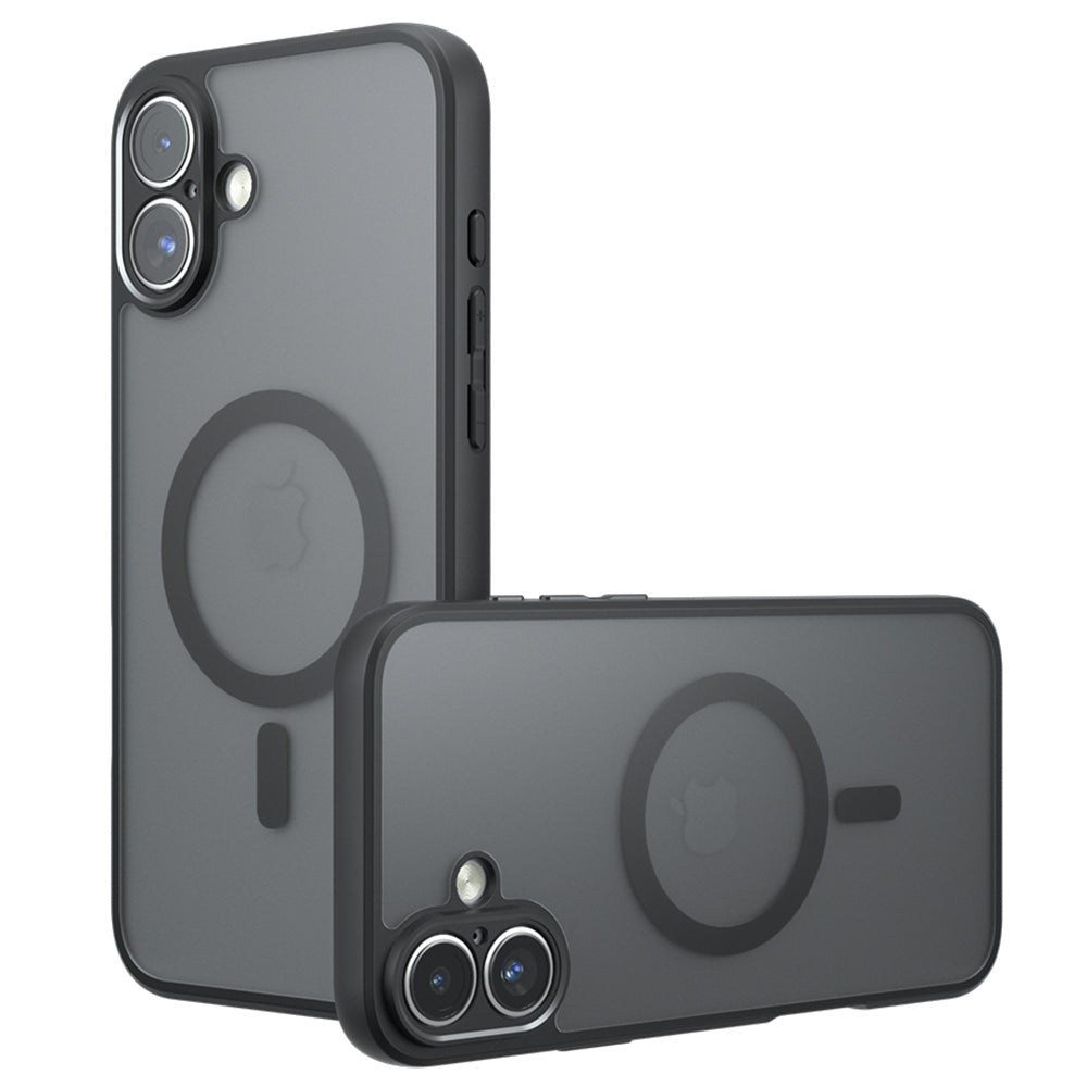 Husa de protectie Techsuit PureFrost MagSafe compatibil cu iPhone 16, Negru Mat