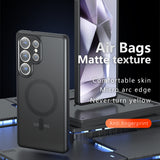 Husa de protectie Techsuit PureFrost MagSafe compatibil cu Samsung Galaxy S23 Ultra, Negru Mat