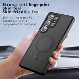 Husa de protectie Techsuit PureFrost MagSafe compatibil cu Samsung Galaxy S23 Ultra, Negru Mat