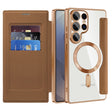 Husa de protectie Techsuit SmartMag Book compatibil cu Samsung Galaxy S25 Ultra, Maro