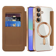 Husa de protectie Techsuit SmartMag Book compatibil cu Samsung Galaxy A36 5G, Maro